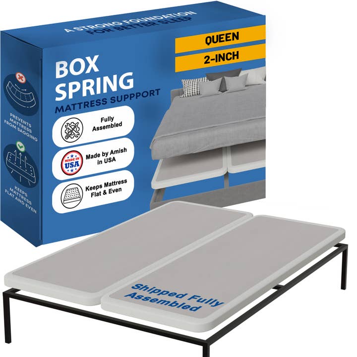 Greaton - Wholesale Bedroom furniture - 2" Fully Assembled Wood Box Spring/Foundation For Mattress3