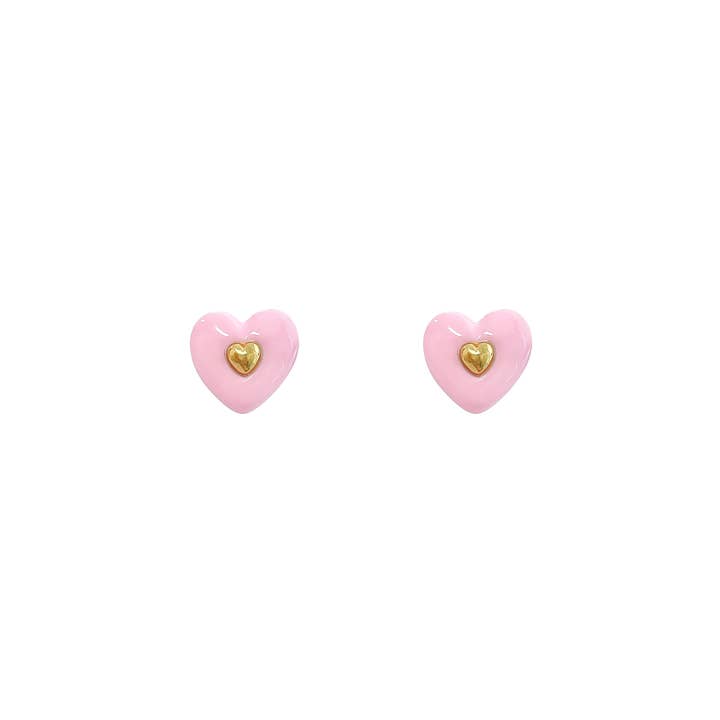 Petit Heart Studs for wholesale by Artynkitsch