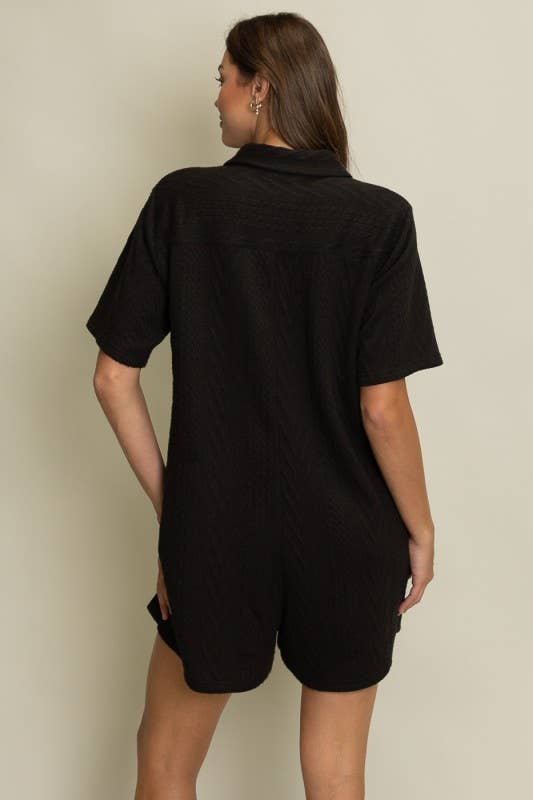 Heyson – Engroshandel Romper - Dame – LR1002_B Kortærmet Knaplukket Romper18