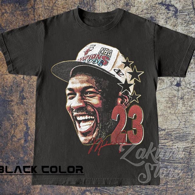 TheKingShirt - Wholesale Screen Printed T-Shirt - Unisex - Vintage 90s Michael Jordan Face Graphic Tee1