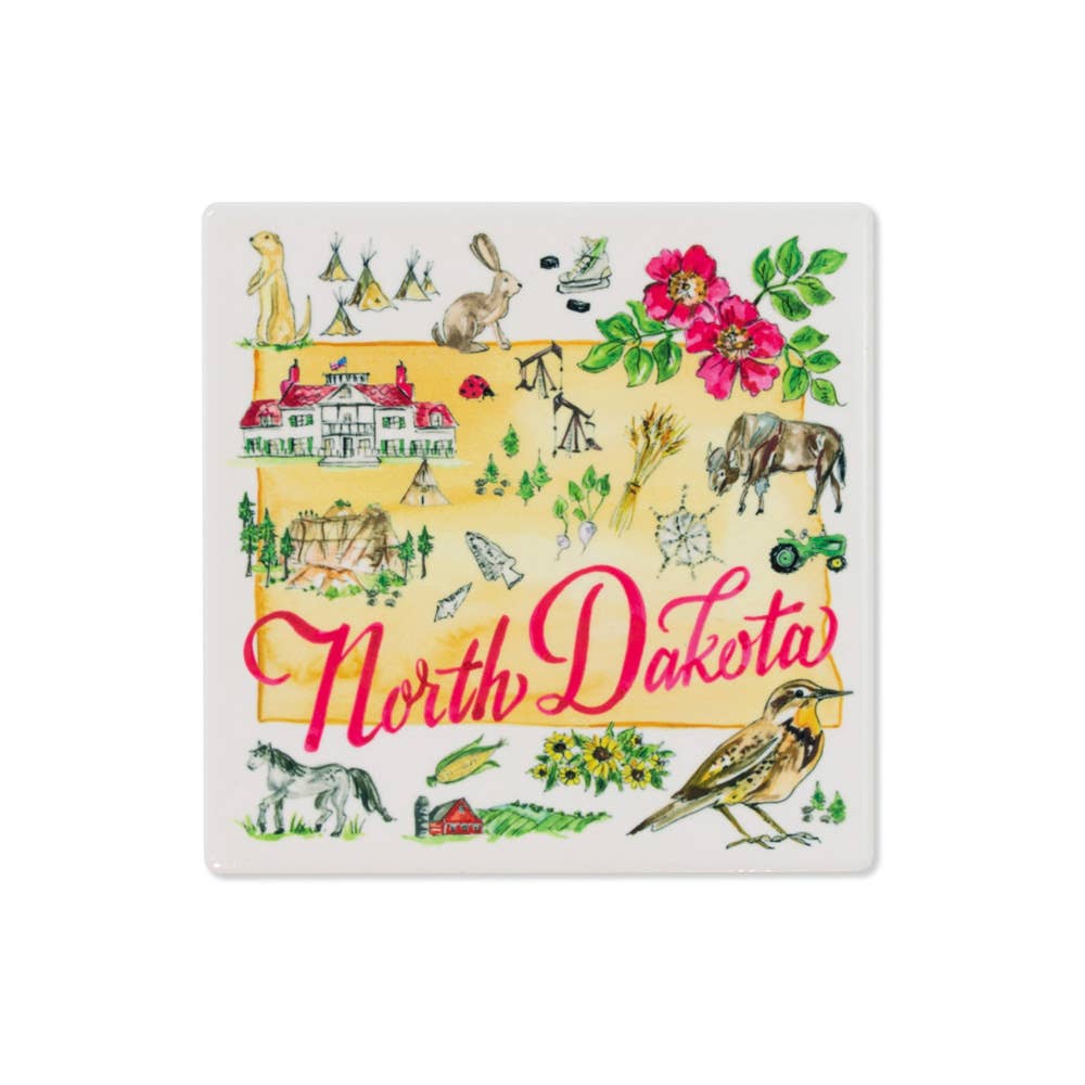Boston International – wholesale Underlägg – ND State Collection keramiska dalbana North Dakota Rosanne