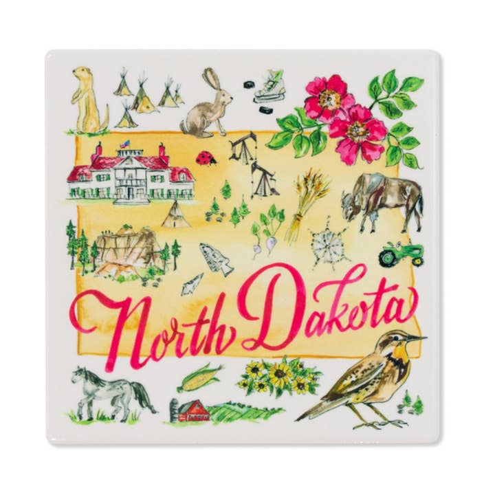 Boston International – wholesale Underlägg – ND State Collection keramiska dalbana North Dakota Rosanne0