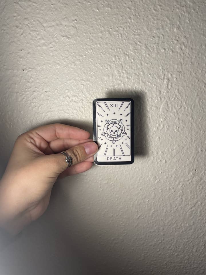 Death Tarot Card Sticker for wholesale by Prospect Apothecary
