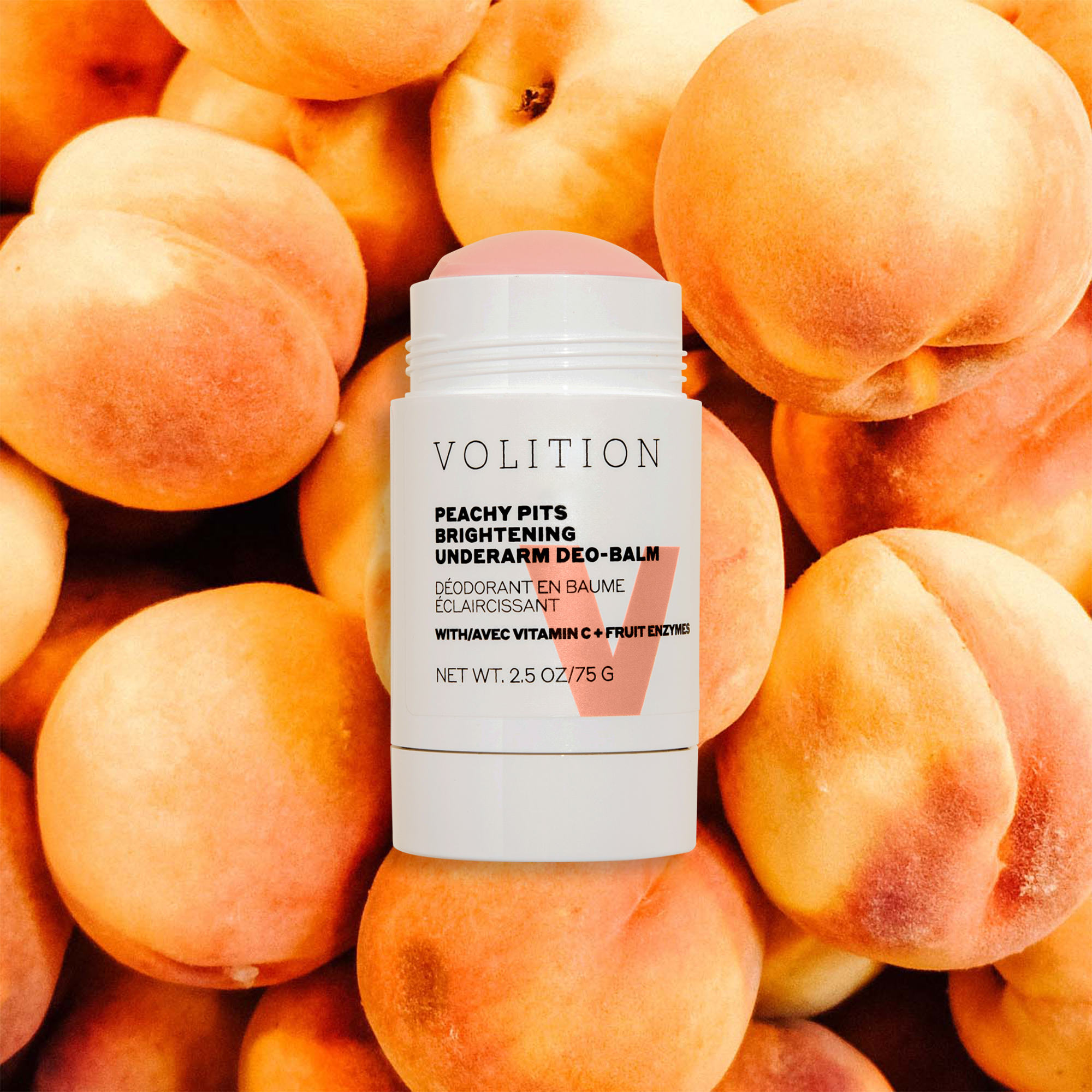 Volition Beauty - Wholesale Deodorant - Women's - Peachy Pits Brightening Underarm Deo-Balm3