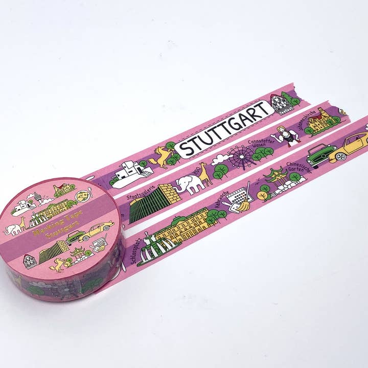 "Stuttgart" City Tape / Washi für den Großhandel von Creabrulee