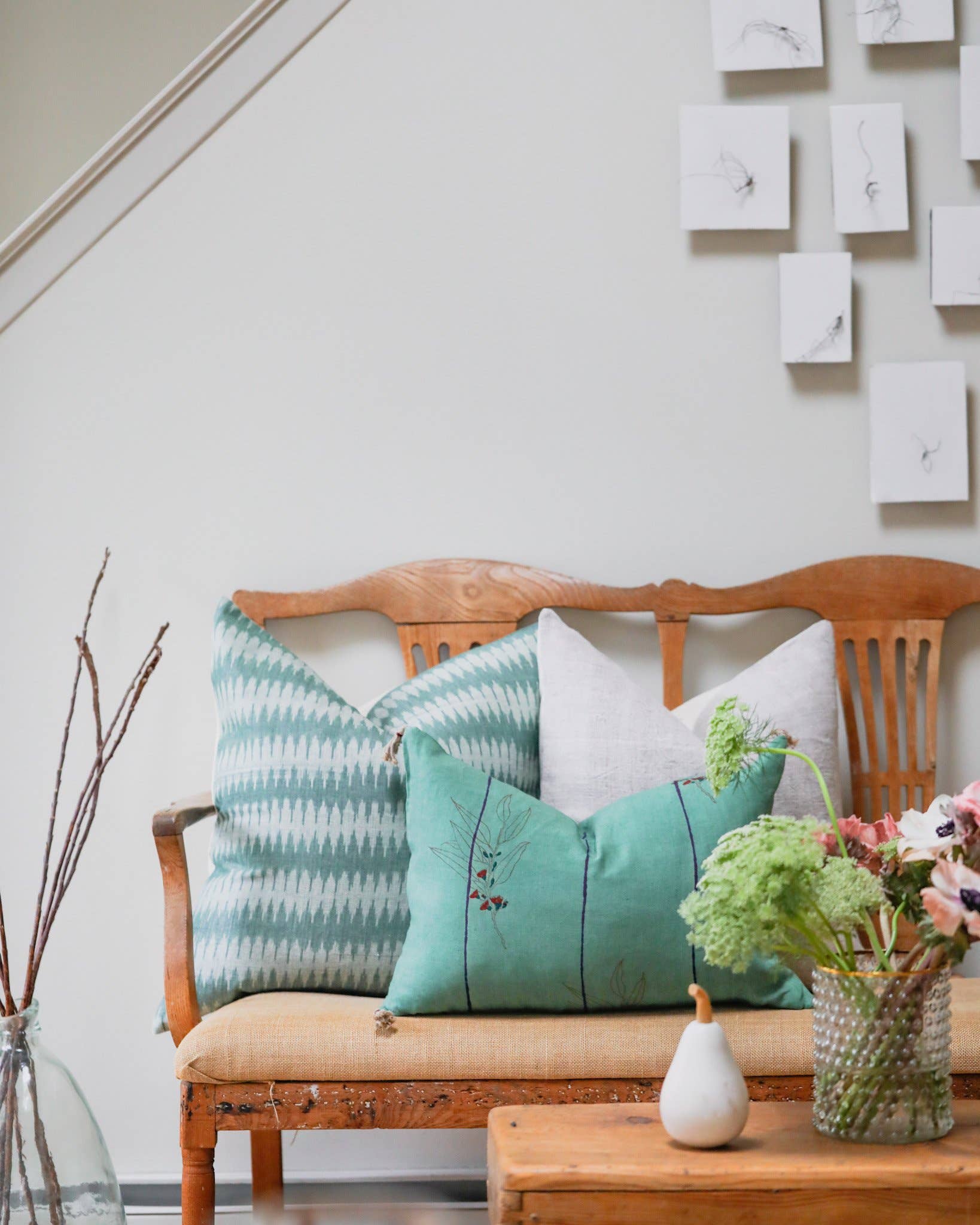 Soil to Studio - Wholesale Throw Pillow Cover - Kira - Handwoven Ikat Pillowcase3