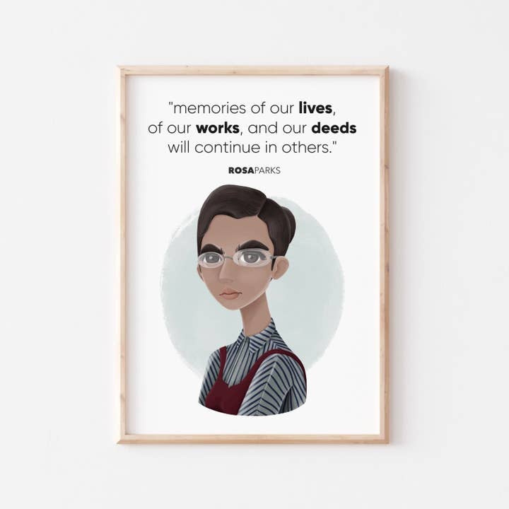 Rosa Parks Wall Art for wholesale by Another Wild Story