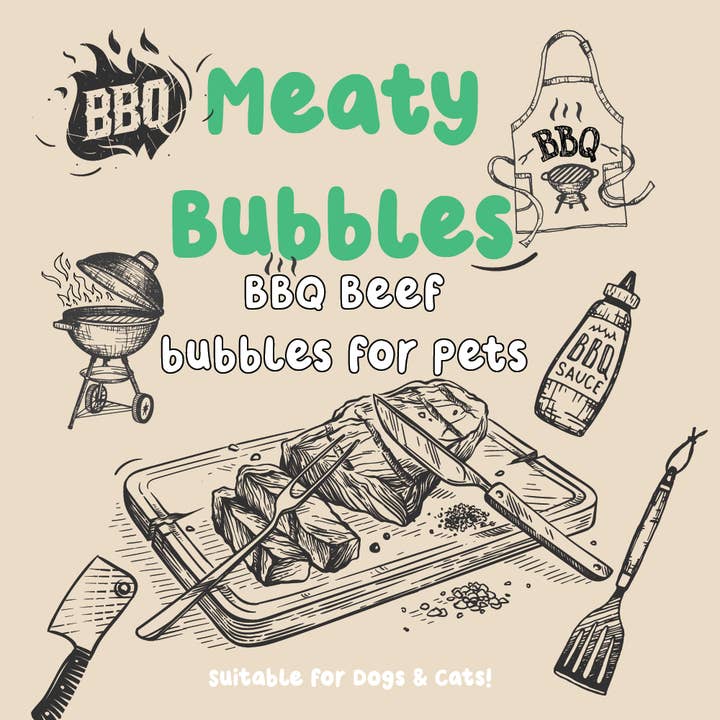 Apex Pet Products (Meaty Bubbles) - Wholesale Pet Toy - Dog - BBQ Beef Bubbles for pets