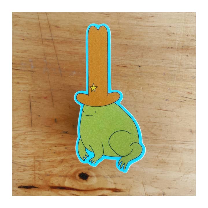 Sydney Warnes - Wholesale Sticker - Cowboy Frog Sticker