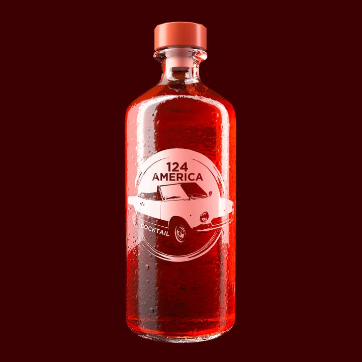 Café 124 srl - Wholesale Cocktail Mix/Syrup - 124 America, the Ready to Drink Aperitif Cocktail - 70cl1