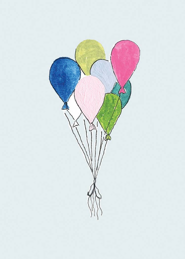 Tulip Design Company - Wholesale Birthday Card - Birthday Balloons Mini Card2