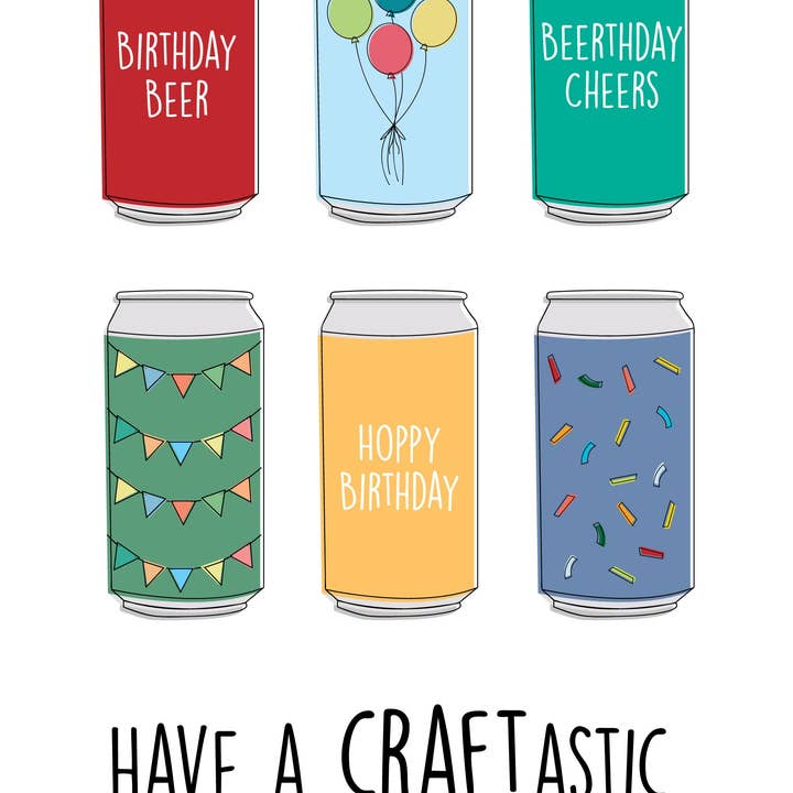 DensenDesign - Wholesale Birthday Card - Craft Beer Birthday Card1