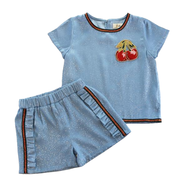 Doe a Dear - Wholesale Shorts - Kids - S50 13039-B Ruffled Trims Shorts (2 Colors)7