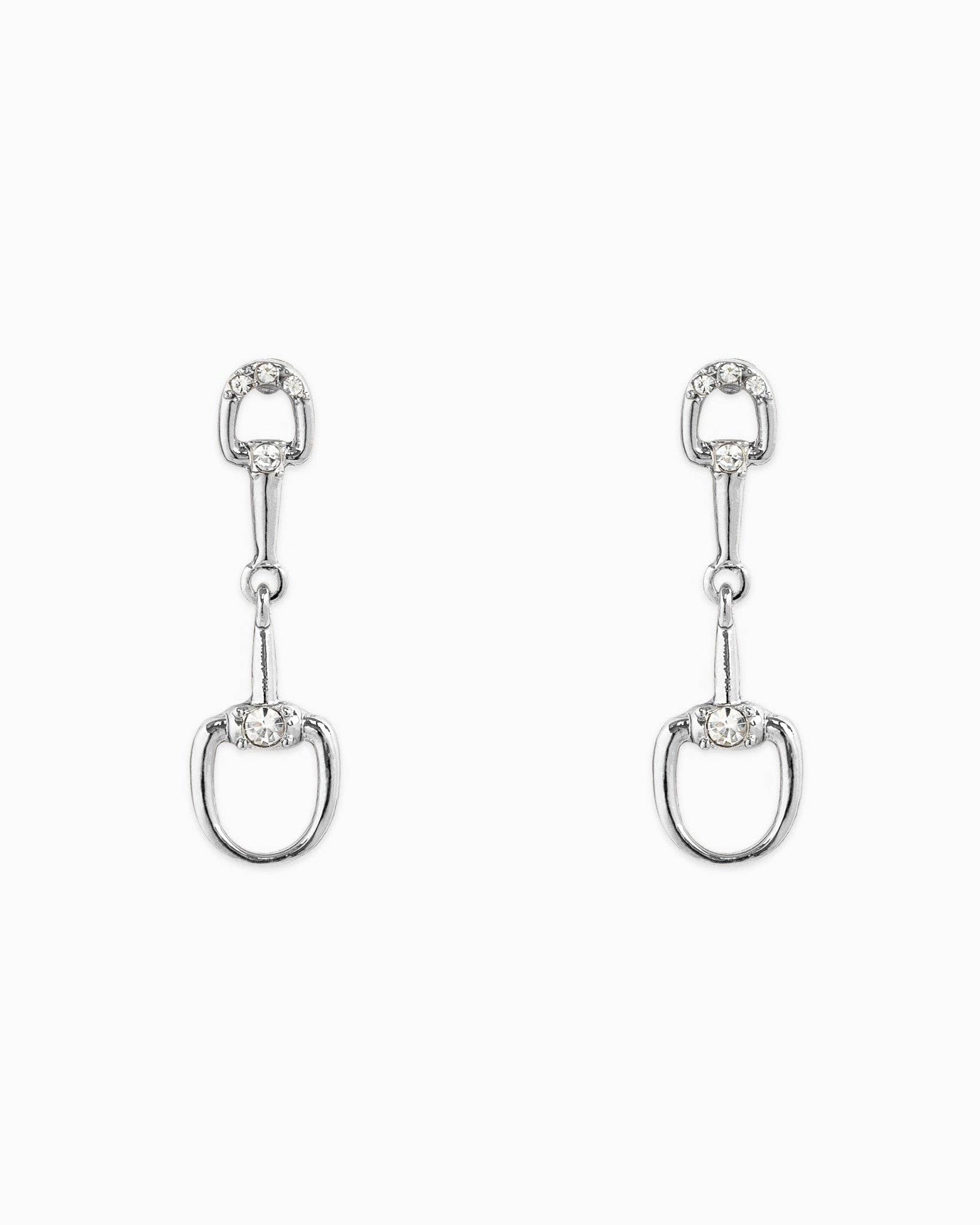 Sessori - Wholesale Dangle Earrings - Western Horsebit Drop Stone Earrings1