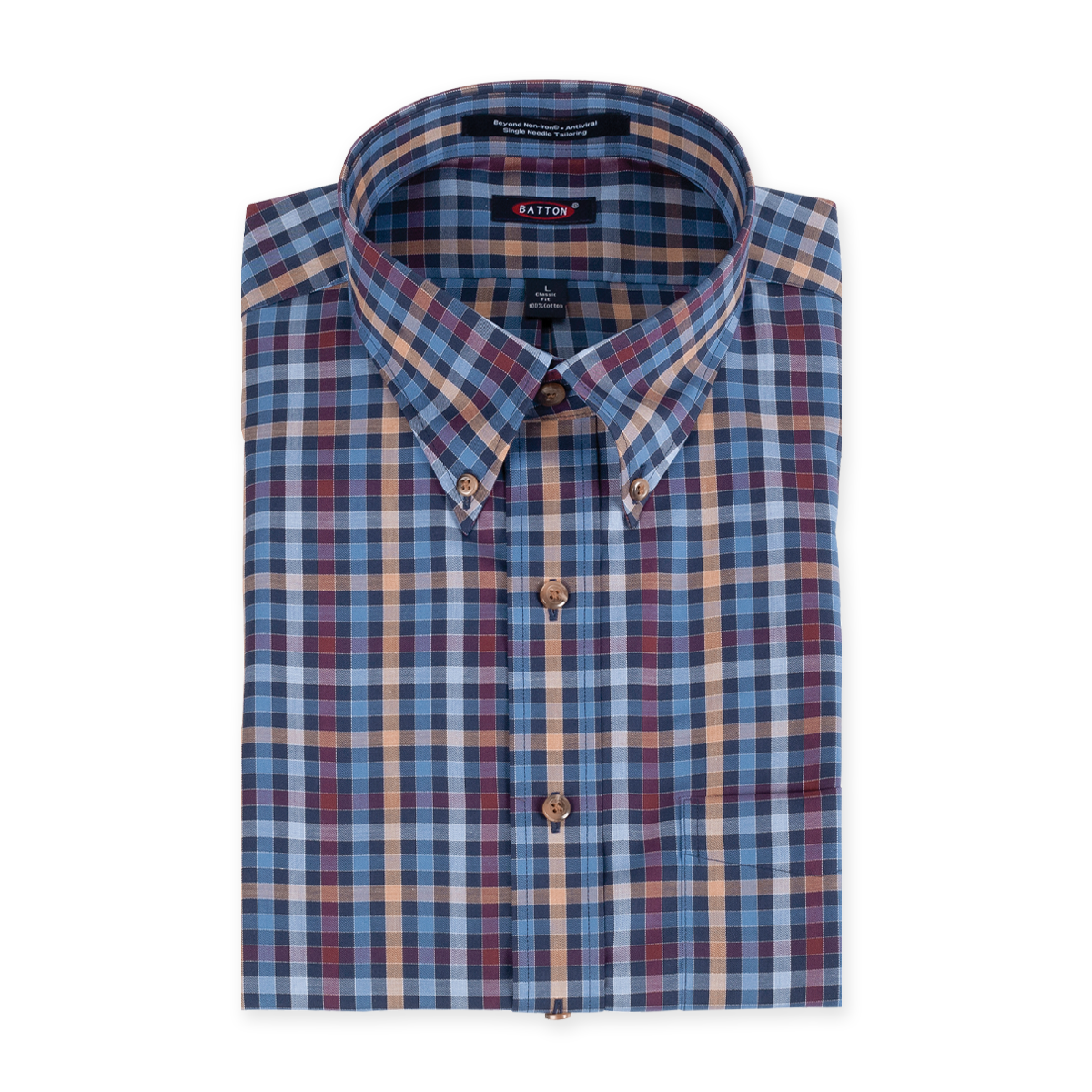 Batton - Wholesale Button Down Shirt - Men's - Levi Non-Iron Cotton Sport Shirt0