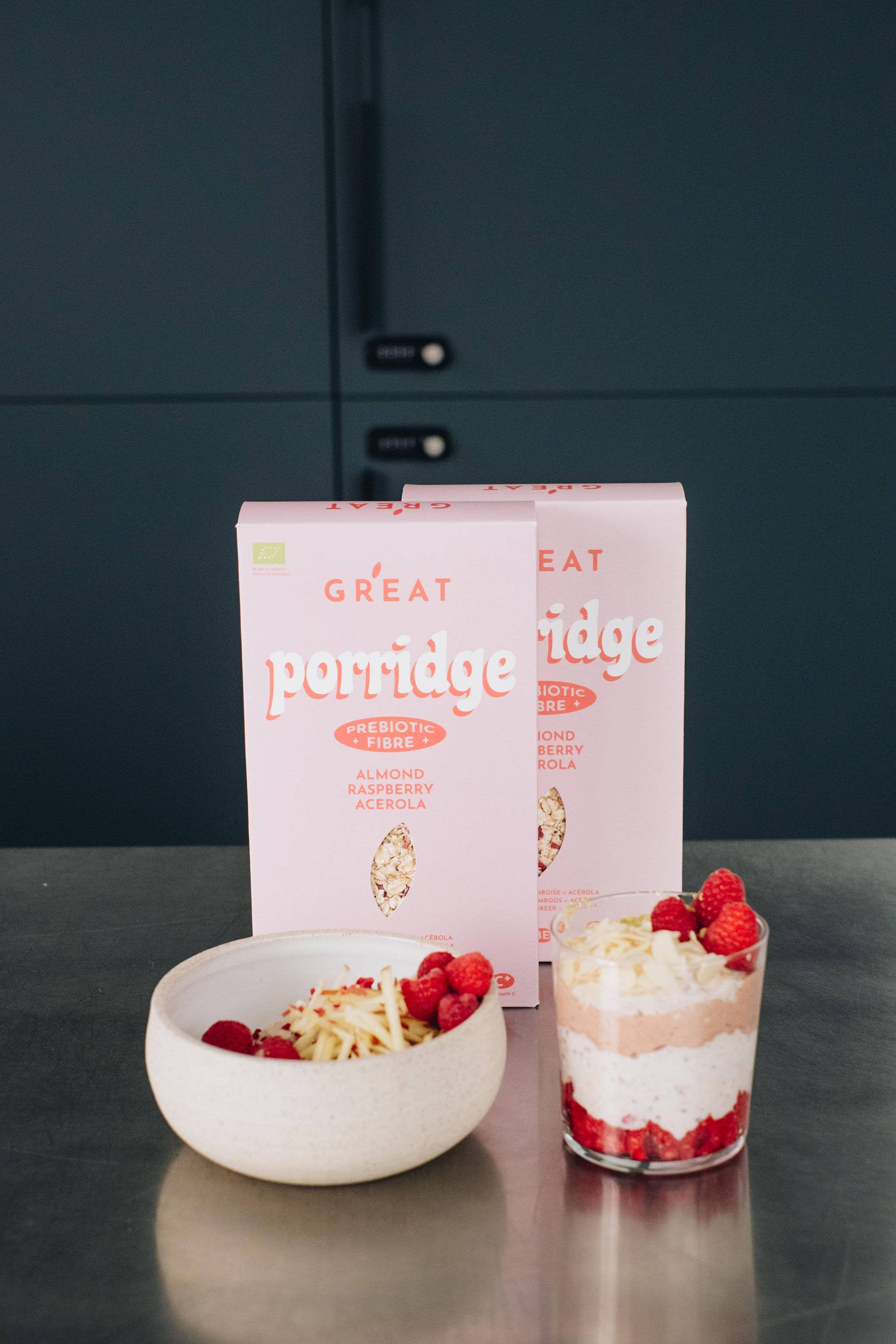 GR'EAT Granola - Wholesale Breakfast Cereal - PORRIDGE 400g - Raspberry • Almond • Acerola1