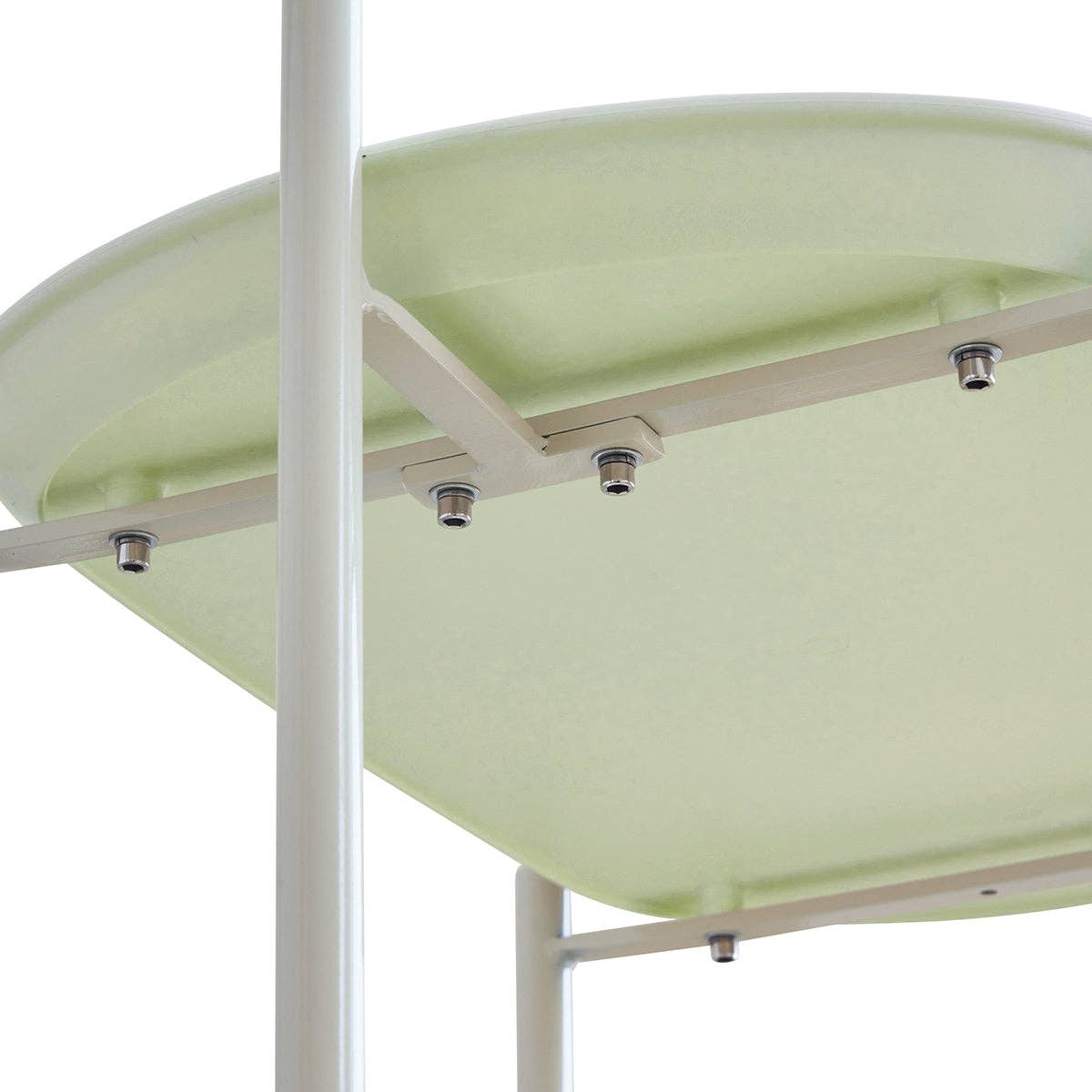 39F Inc. - Wholesale Bar Cart - Green Nordic Moon Storage Cart - Mobile Double Shelf6