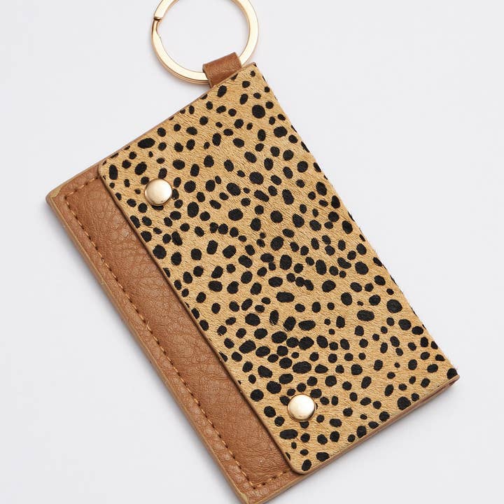 Frem - Wholesale Keychain - Women's - Chic Animal Print Card Holder Keychains