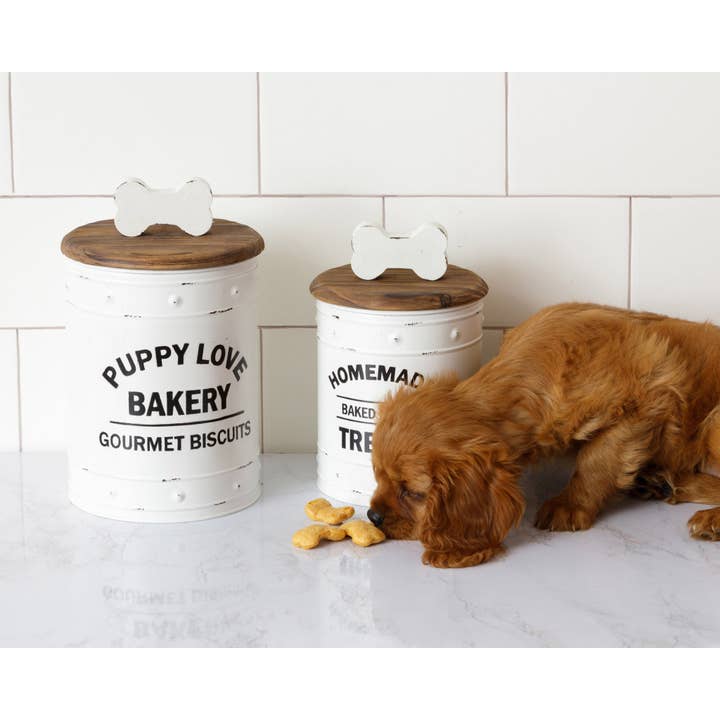 Audrey's Home & Gift - Wholesale Canister Set - Canisters - Puppy Love Bakery (Set of 2)