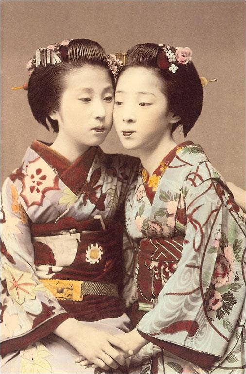 Found Image Press - Wholesale Magnet - Magnet JN-301 Two Geishas0