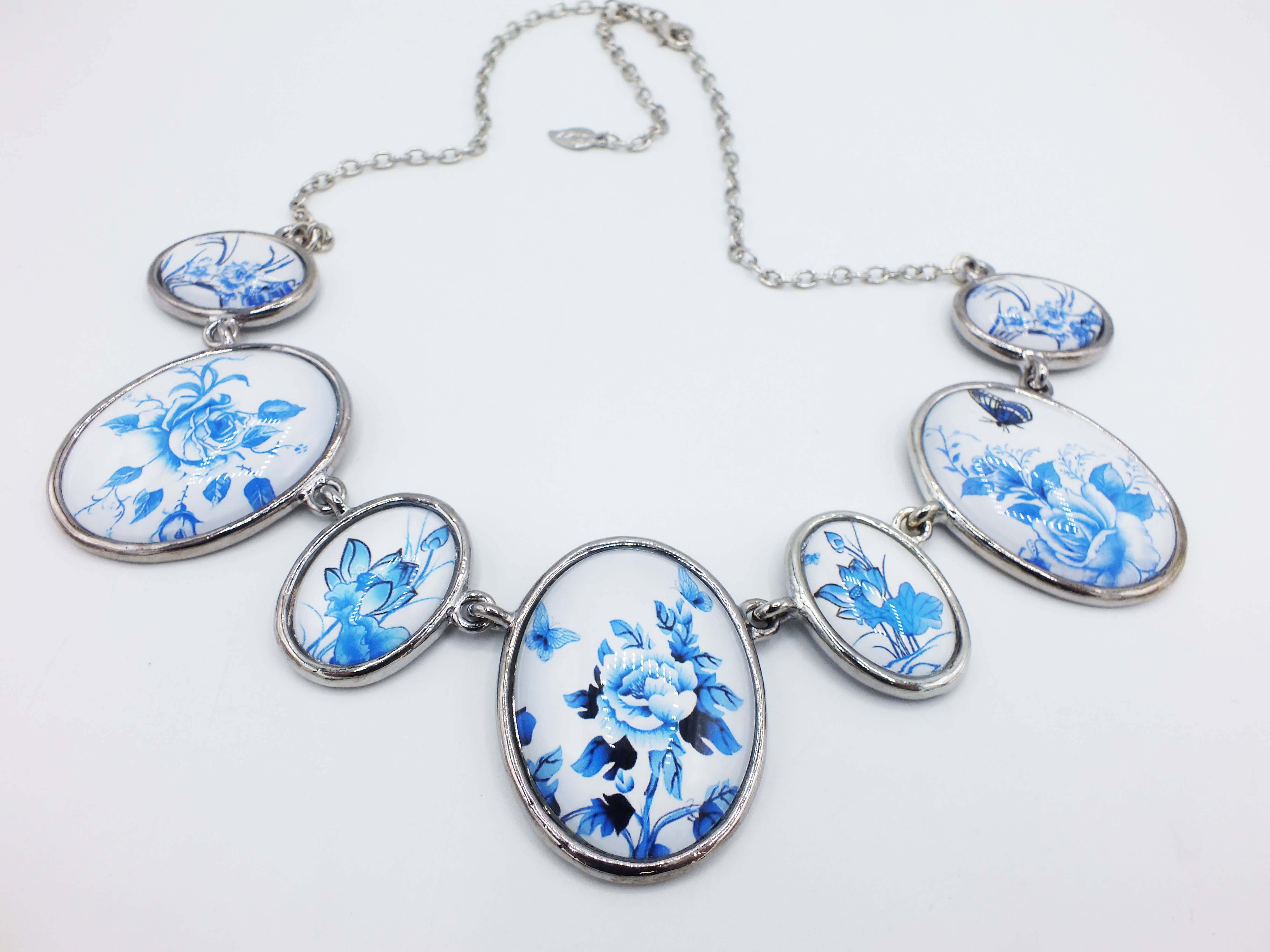 Fizz - Wholesale Pendant/Charm Necklace - Seven Cabochon "Grand" Necklace12