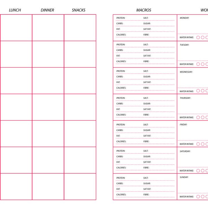 Nevele Official – wholesale Journal/diary – Fitness Journal With Body Outlines1