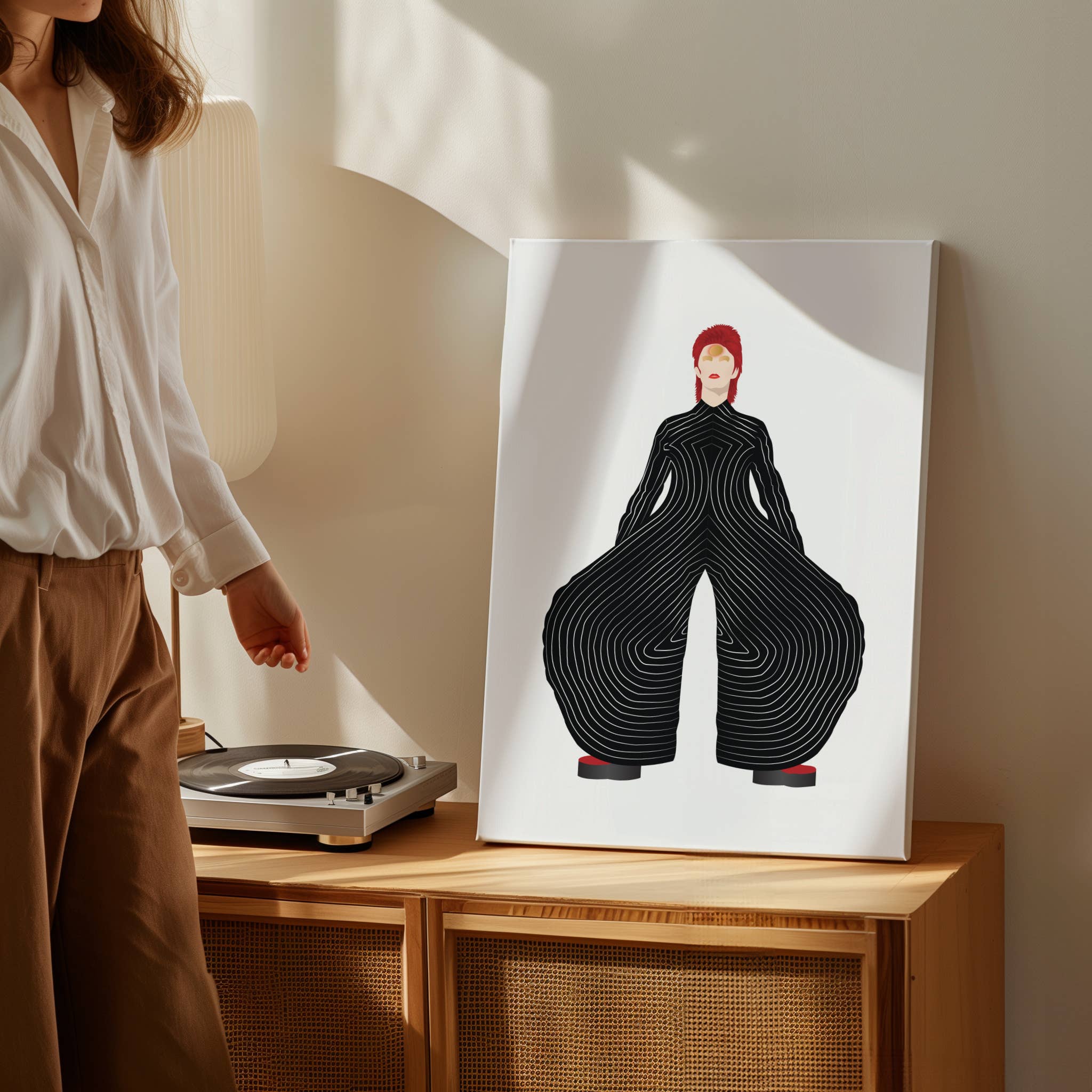 Poppermost Prints - Wholesale Poster - David Bowie Ziggy Stardust Minimalist Print1