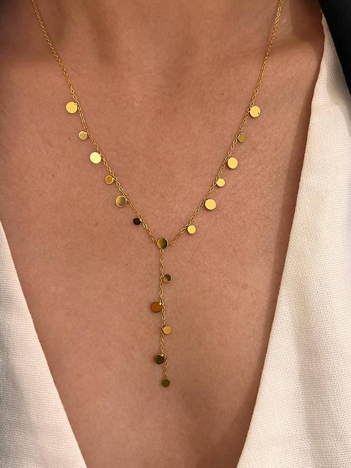 Rostfritt stål paljett halsband för wholesale av Cassette Barcelona