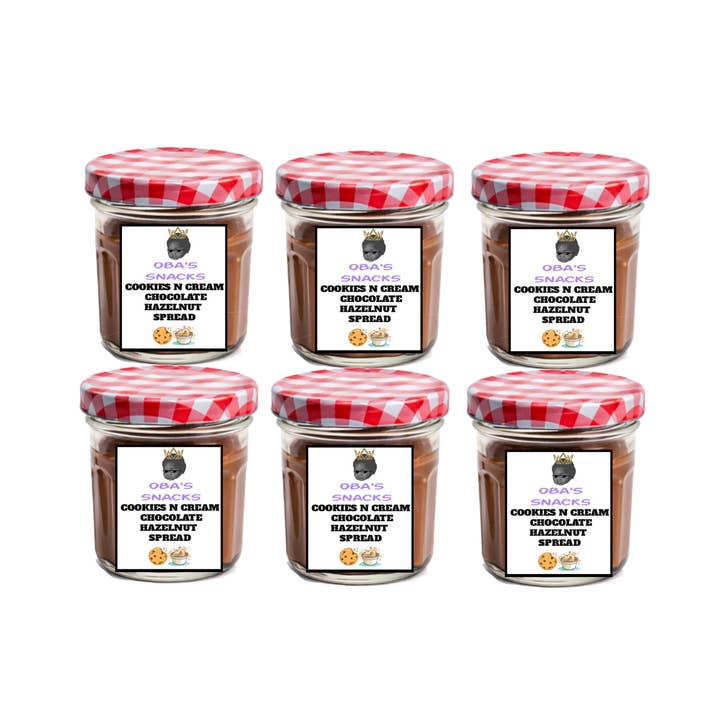 Cookies & Cream Mini Hasselnötsspread Provsmakare för wholesale av Oba's Snacks