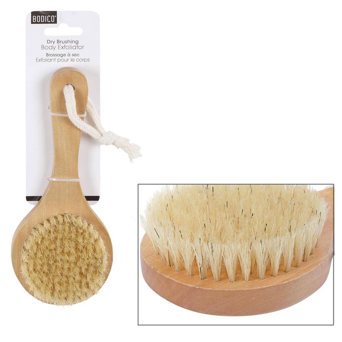 Bodico - Wholesale Body Scrub/Exfoliant - Bodico, Dry Brushing Exfoliatorw handle, 19*8*3.5cm2