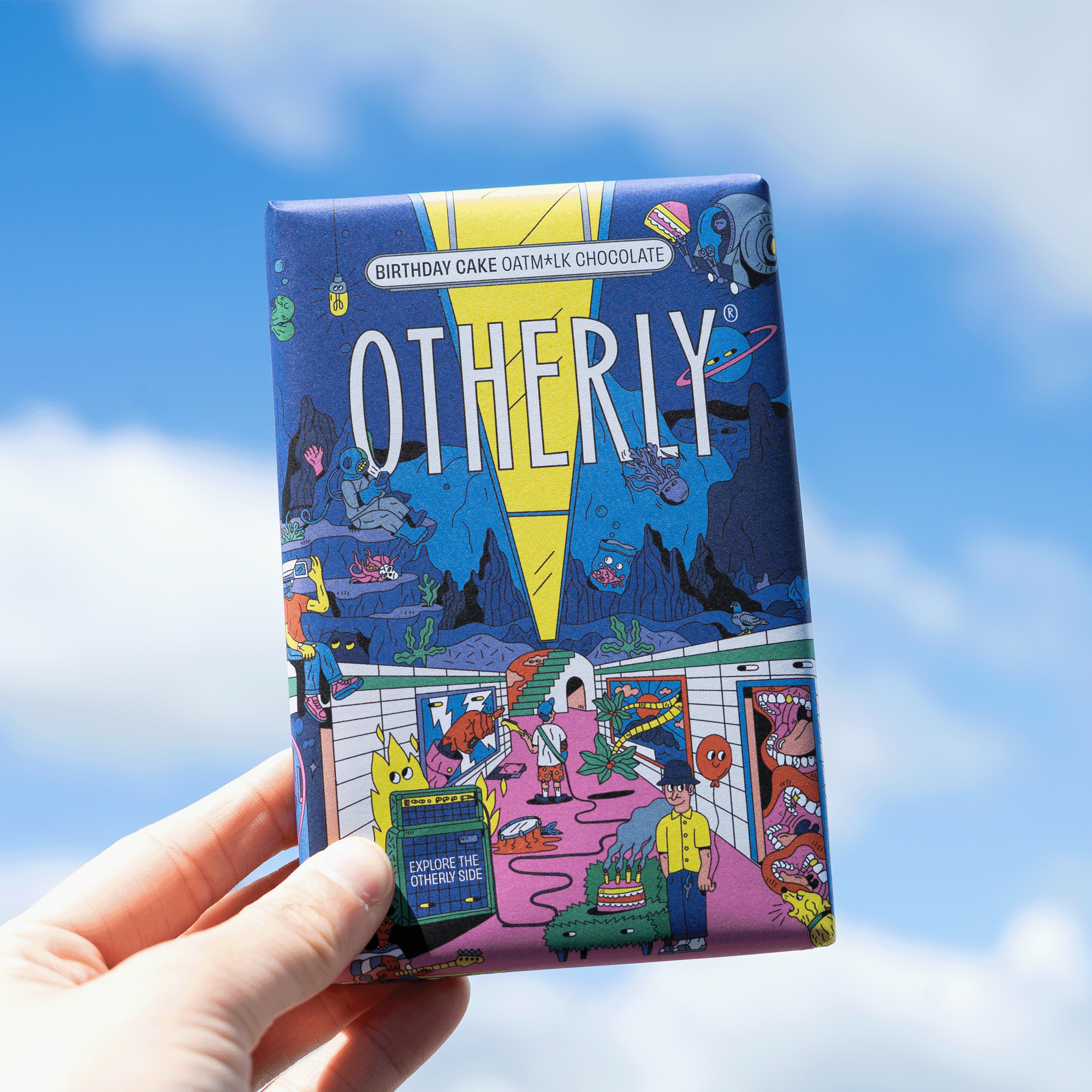 OTHERLY: OATM*LK CHOCOLATE [No duties when shipping to US!] - Wholesale Chocolate Bar - Birthday Cake Oatm*lk Chocolate Bar 120g | Vegan | Creamy2