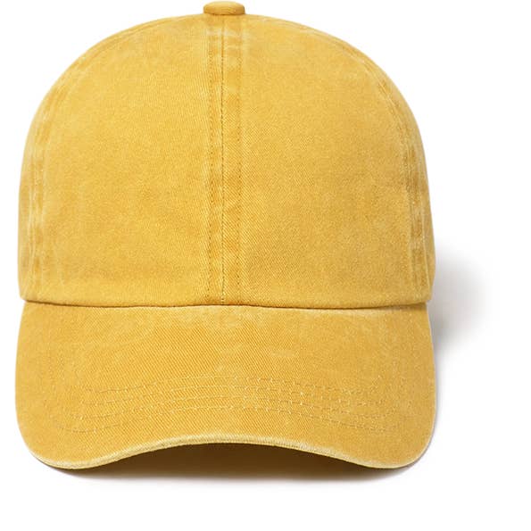 David And Young - Wholesale Baseball Cap - Unisex - GWCAP18670 - Stone Washed Twill 6 Panel Baseball Cap