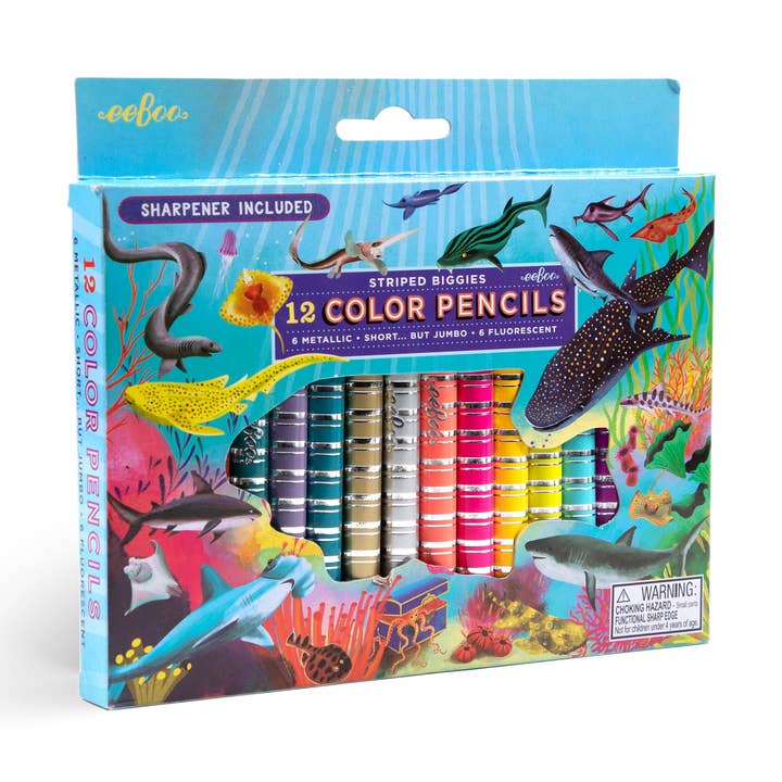 Shark 12 Special Biggie Pencil Assortment for wholesale by eeBoo