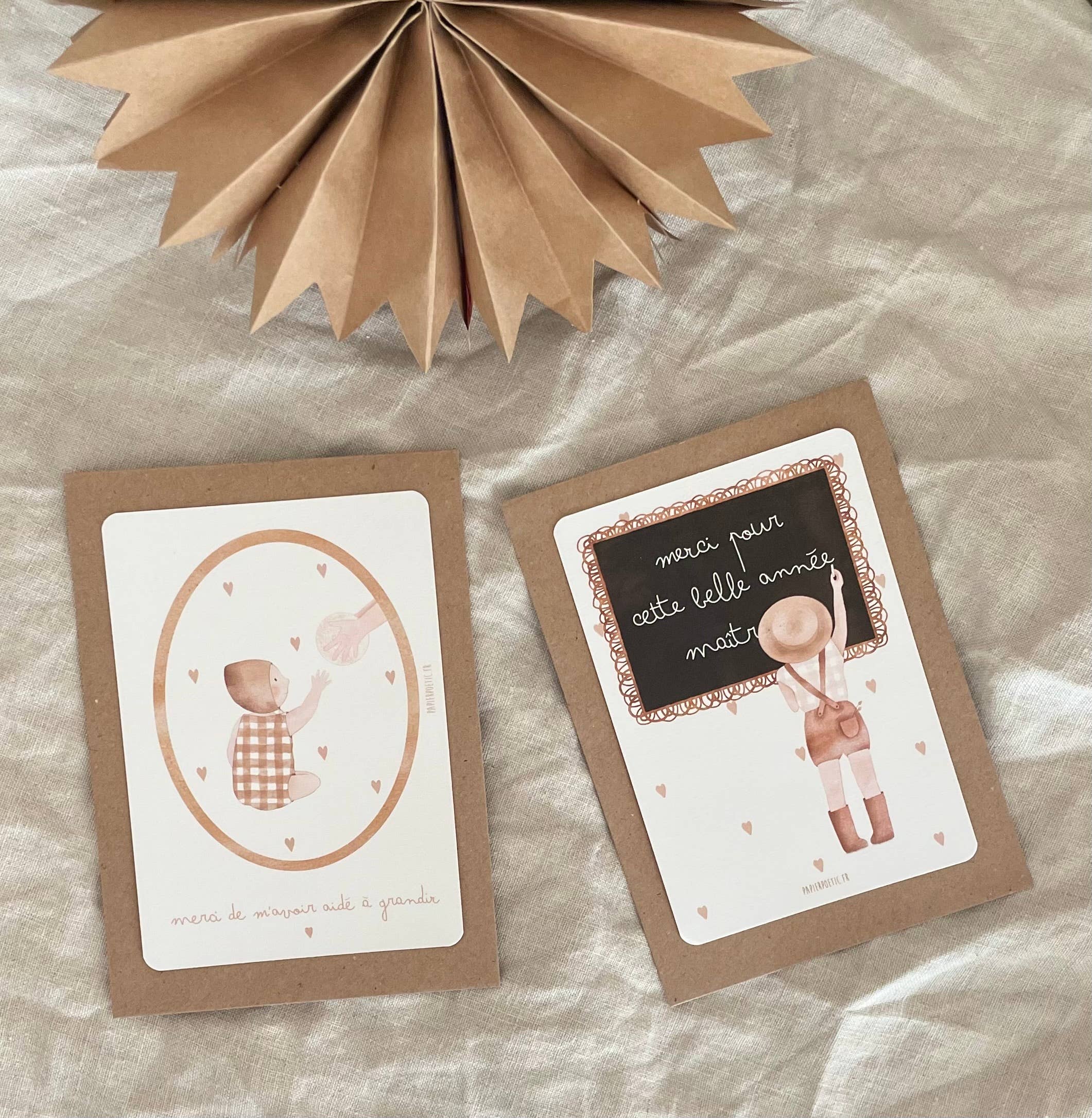 Papier Poetic - Wholesale Thank You Card - Postcard / Card "Thank you for helping me grow"1