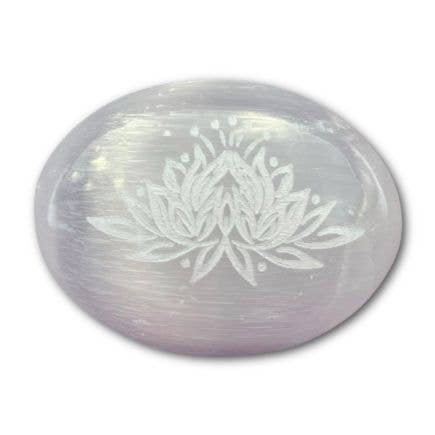 Crystal Magick Wholesale Ltd - Wholesale Spiritual Stone/Crystal - Selenite Palmstone Lotus