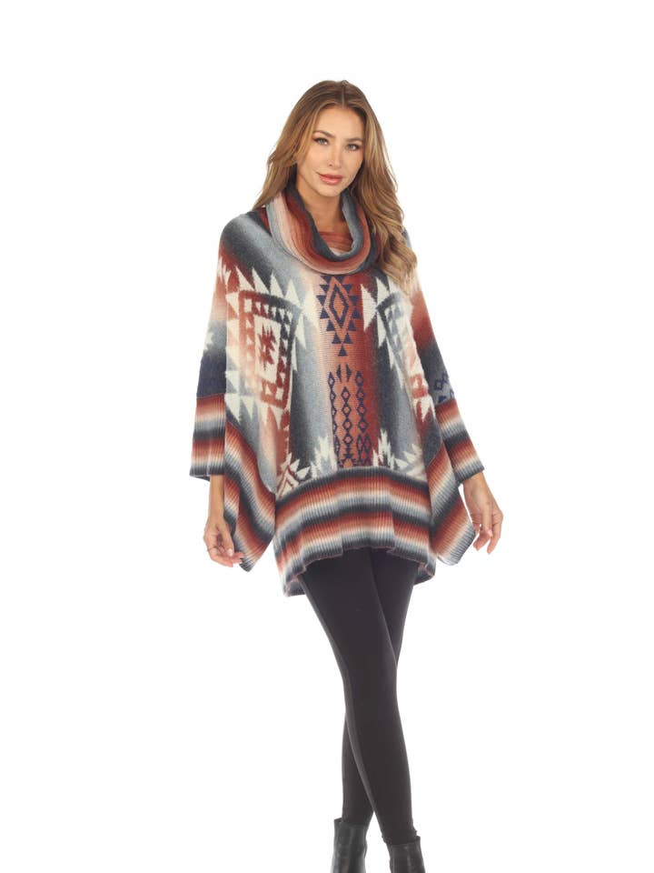 Grand Canyon Wide Poncho voor dames voor wholesale door Kamana