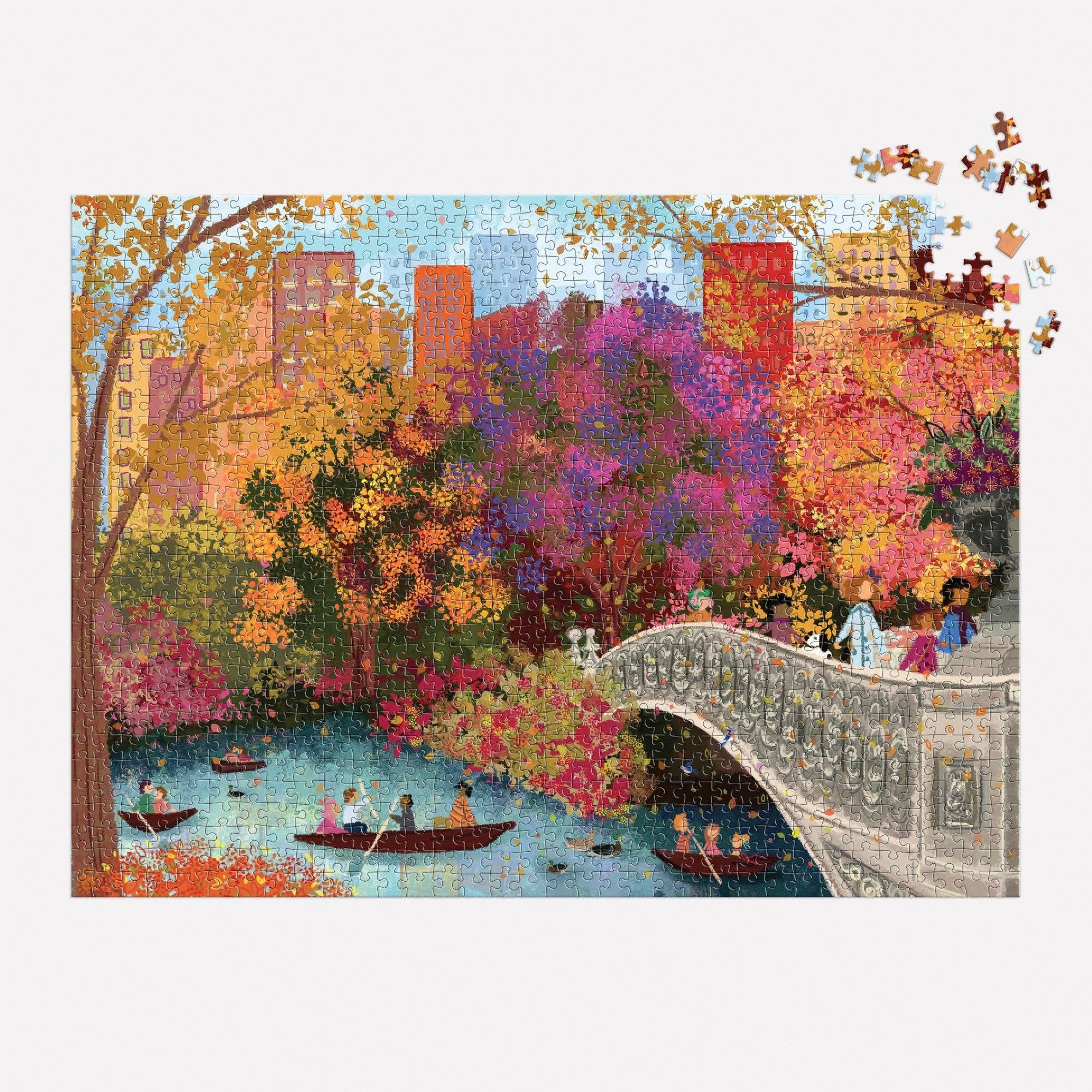Chronicle Books - Wholesale Puzzle - Adult - Joy Laforme Autumn on Bow Bridge 1000 Piece Puzzle3