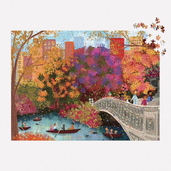 Chronicle Books - Wholesale Puzzle - Adult - Joy Laforme Autumn on Bow Bridge 1000 Piece Puzzle3