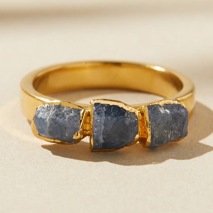 Dani Barbe – Anel multi-pedra por atacado – anel de empilhamento safira, anel de cristal de safira natural0