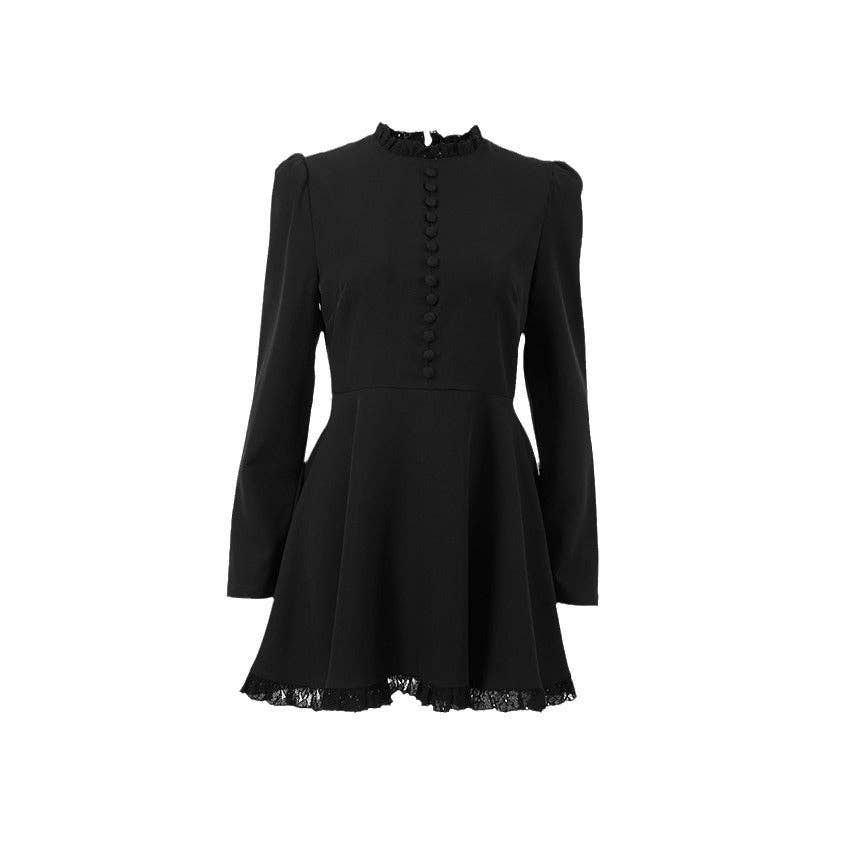 Marayn - Wholesale Dress - Women's - Chic Black Dress French Flair SpringSummer 2512