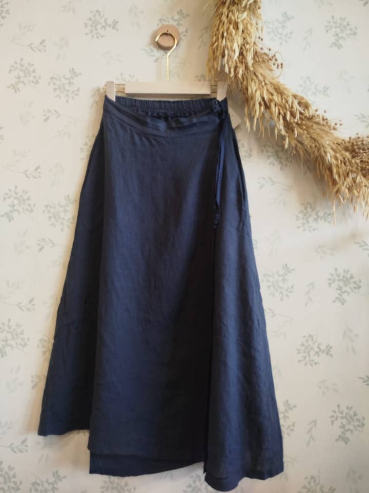 REF:6088 Skirt 100% Linen for wholesale by Linos y Textiles