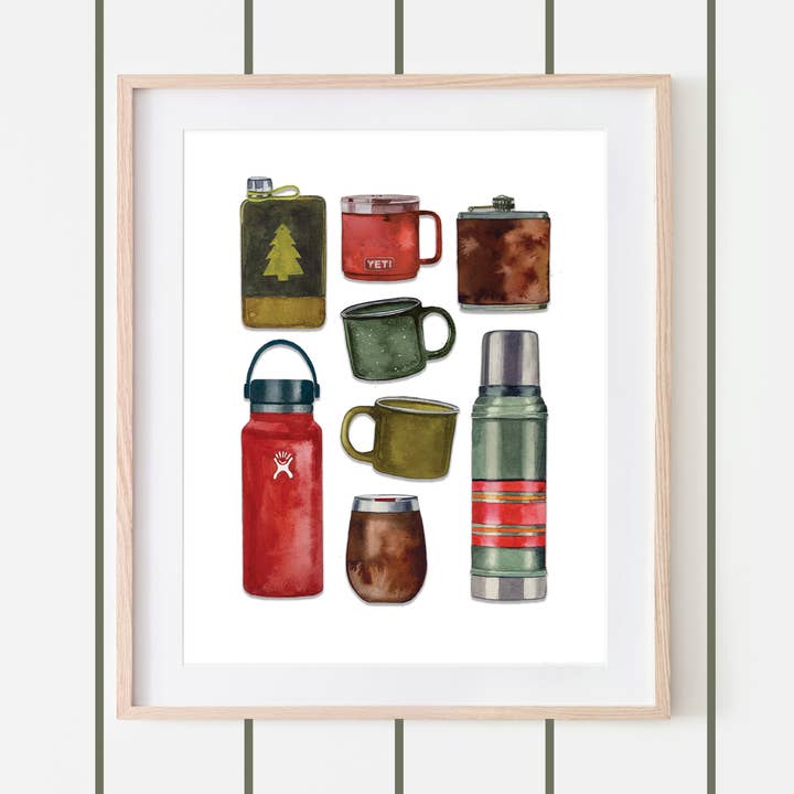 Camp Krus Kunsttryk for engroshandel hos Broken Paddle Studio