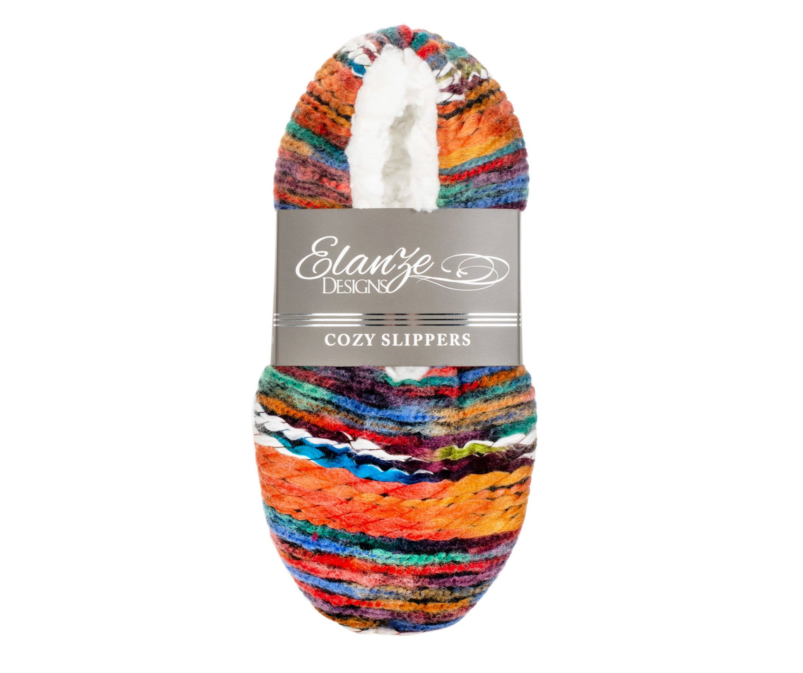 Cottage Garden - Vendita all'ingrosso Pantofole - Donna - Arancione Filato Artigianato, Cozy antiscivolo Indoor Soft Pantofola3