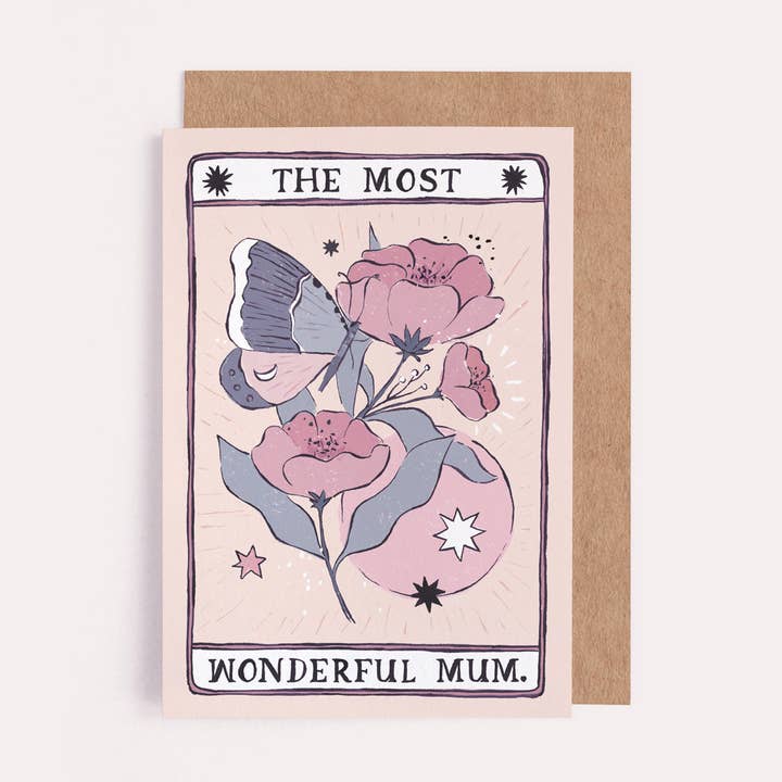Tarjeta Tarot Flower Mum | Tarjeta del Día de la Madre | Tarjetas femeninas para venta al por mayor de Sister Paper Co.