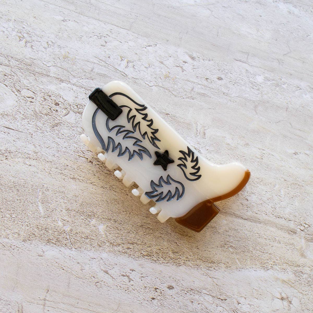 Tiepology - Vendita all'ingrosso Fermaglio per capelli - Donna - Clip per capelli a forma di stivale western eco-sostenibile4