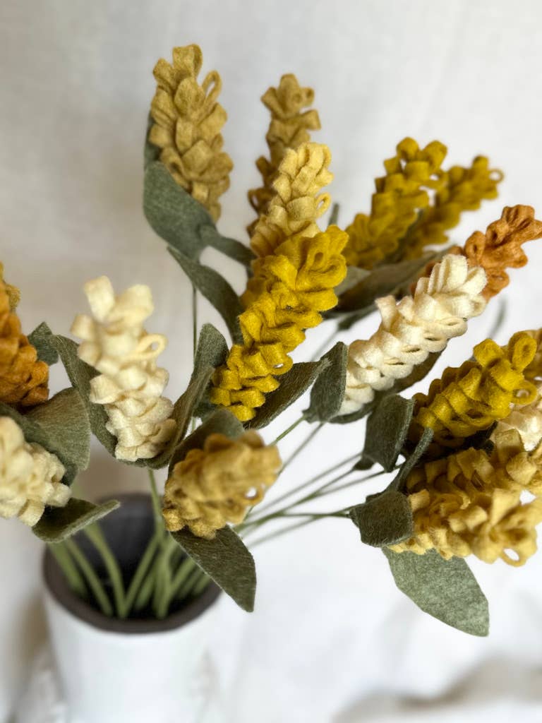 Fleurish Felt Flower Co. - Wholesale Artificial Flowers - Felt Goldenspike Flower5