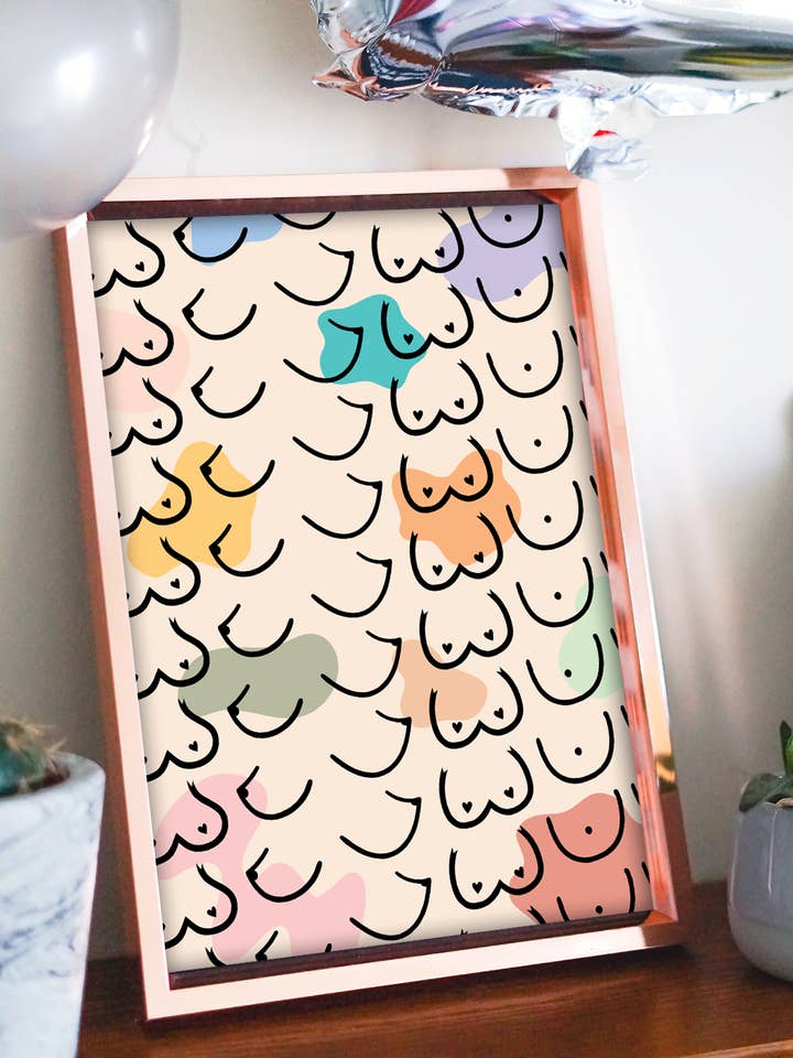 Impressão de Arte BOOBIES por atacado de Two Brides Presents