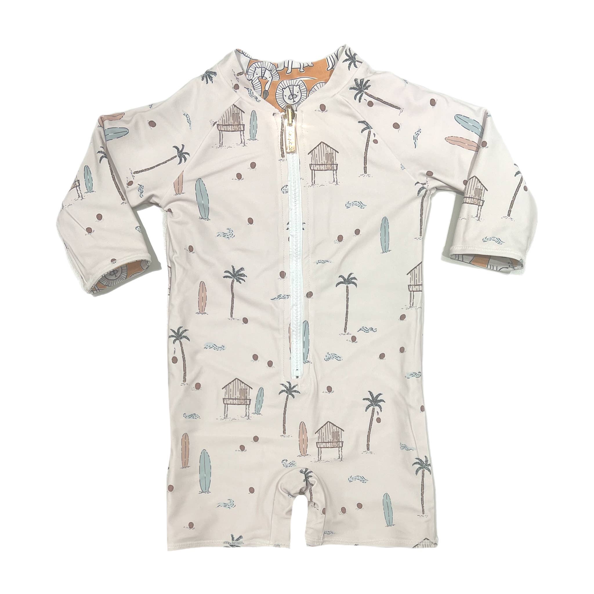 Quincy – wholesale One-piece swimsuit – Kids – Hawaii Mane Reversible Infant Suit2