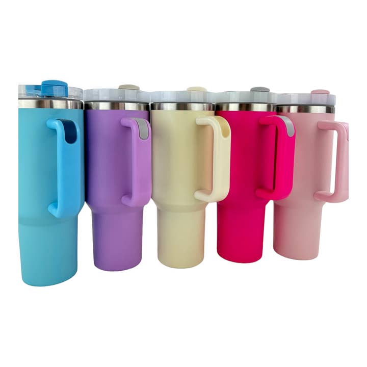 TAPA fashion - Wholesale Insulated mug/tumbler - 40oz Stainless Steel Tumbler With Handle, Straw, Lid CP4417-1 CP4415-4 CP4130-2.(6pc)37