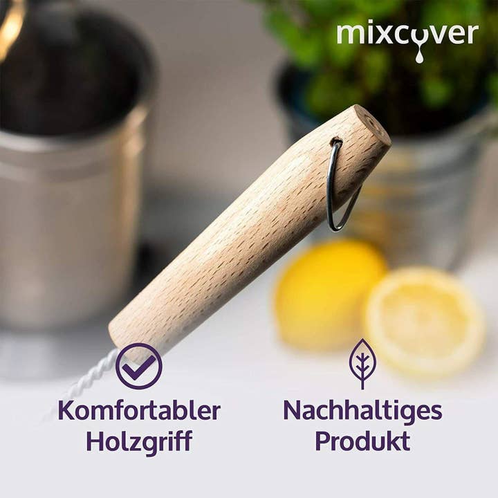 Mixcover GmbH – wholesale Städborste – Mixcover miljövänlig rengöringsborste i trä för flaskor3